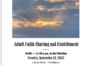 Adult Faith Sharing and Enrichment begins September 20